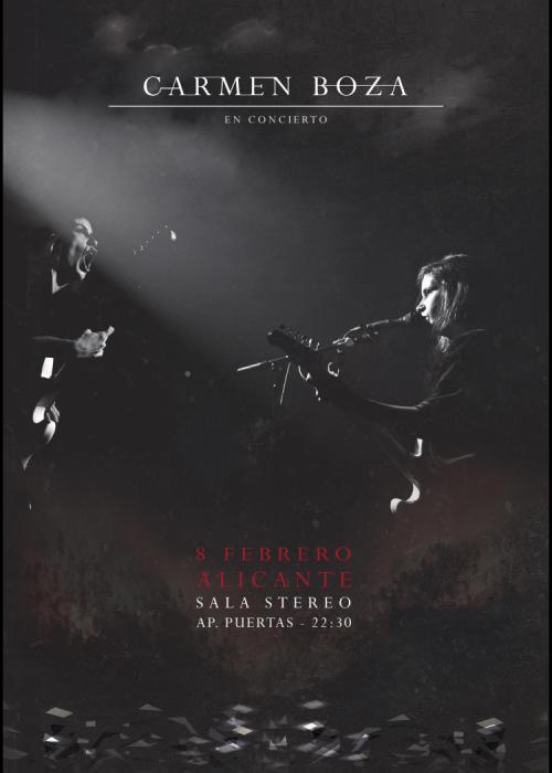 Cartel de Concierto de Carmen Boza en Alicante