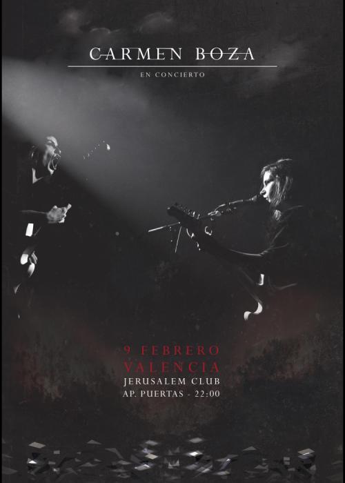 Cartel de Concierto de Carmen Boza en Valencia