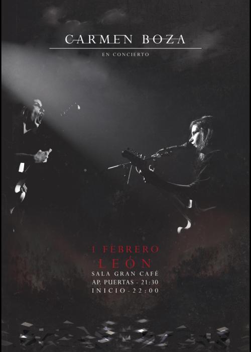 Cartel de Concierto de Carmen Boza en León