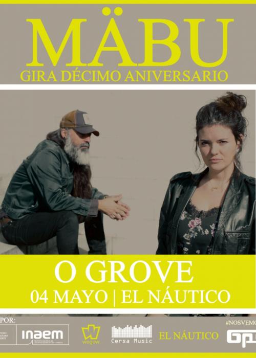 Cartel de Concierto de Mäbu en O Grove
