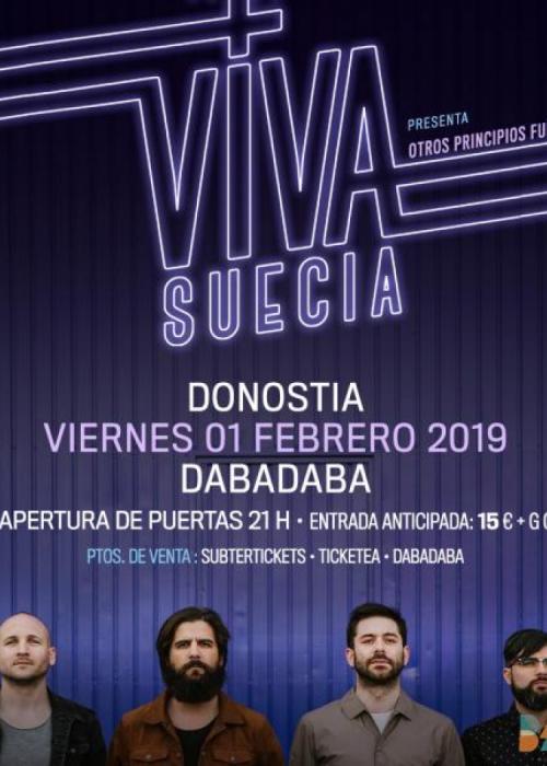 Cartel de Concierto de Viva Suecia en Donostia-San Sebastián
