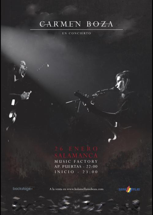 Cartel de Concierto de Carmen Boza en Salamanca