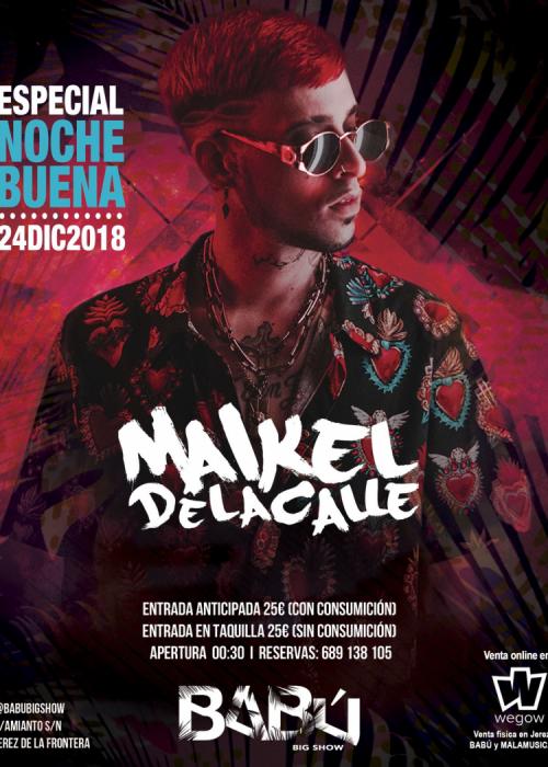 Cartel de Concierto de Maikel Delacalle en Jerez de la Frontera