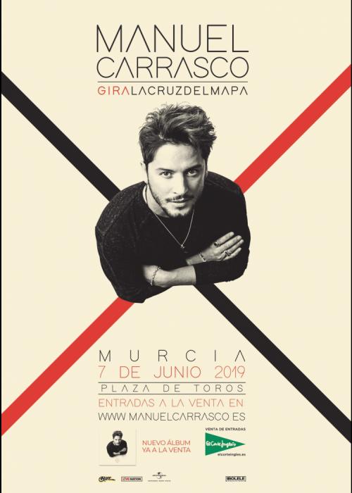 Cartel de Concierto de Manuel Carrasco en Murcia