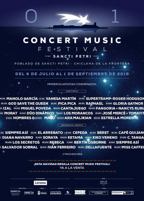 Cartel de Concierto de Miguel Poveda en Chiclana de la Frontera