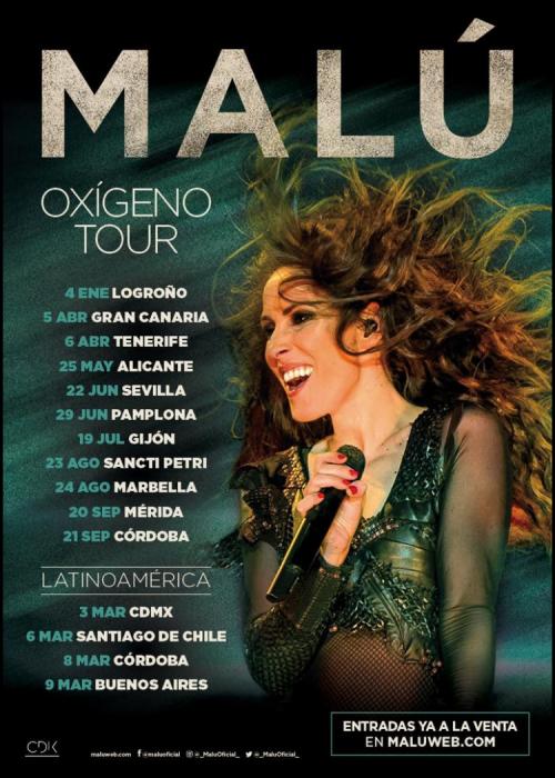 Cartel de Concierto de Malú en Marbella (Cancelado)