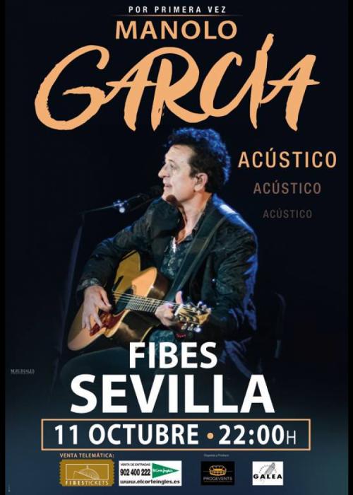 Cartel de Concierto de Manolo García en Sevilla