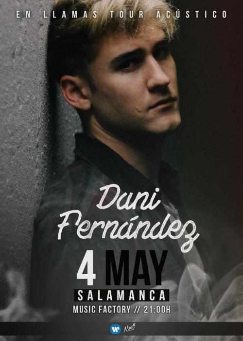 Cartel de Concierto de Dani Fernández en Salamanca