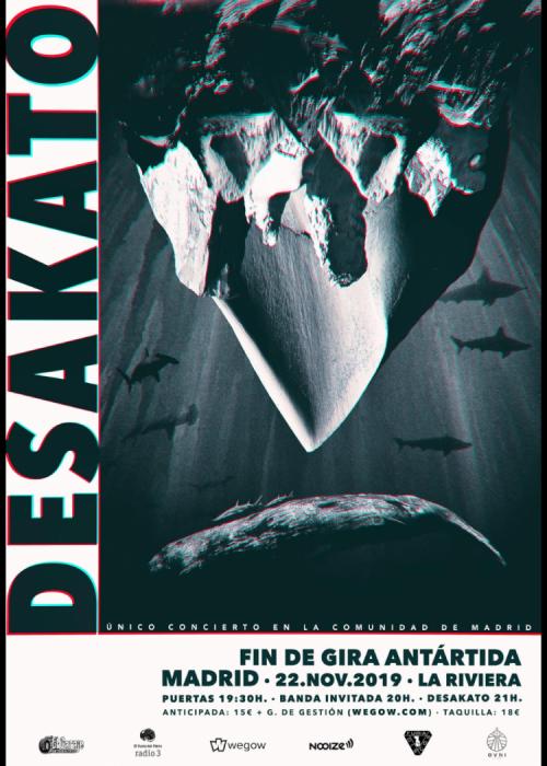 Cartel de Concierto de Desakato en Madrid