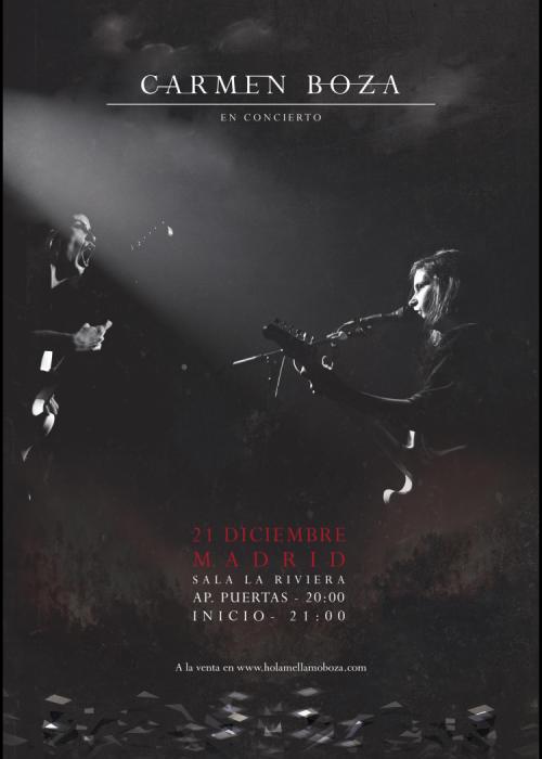 Cartel de Concierto de Carmen Boza en Madrid