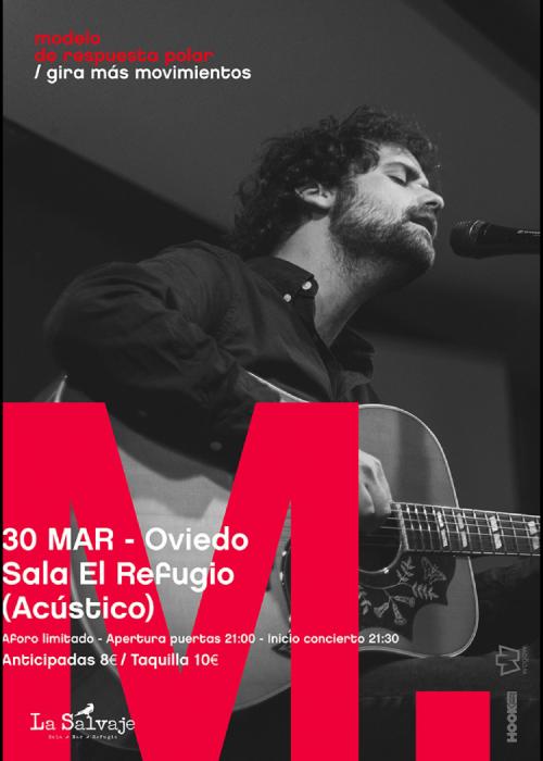 Cartel de Concierto de Modelo de Respuesta Polar en Oviedo