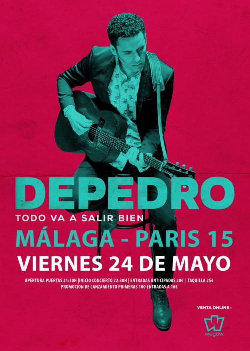 Cartel de Concierto de Depedro en Málaga