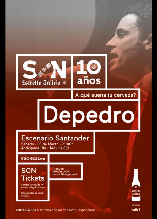 Cartel de Concierto de Depedro en Santander