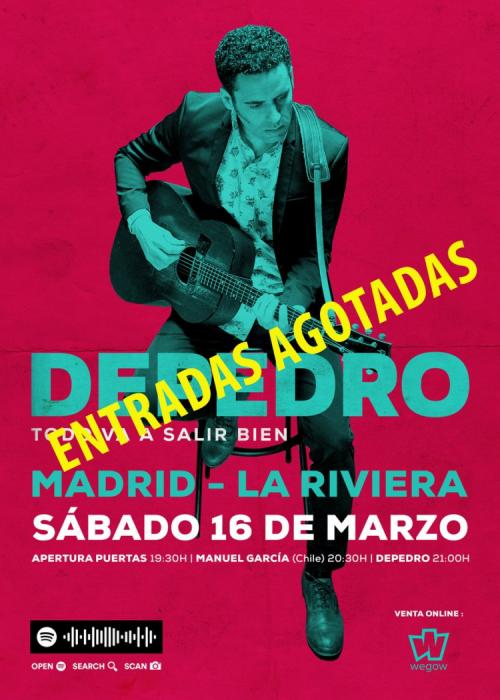 Cartel de Concierto de Depedro en Madrid