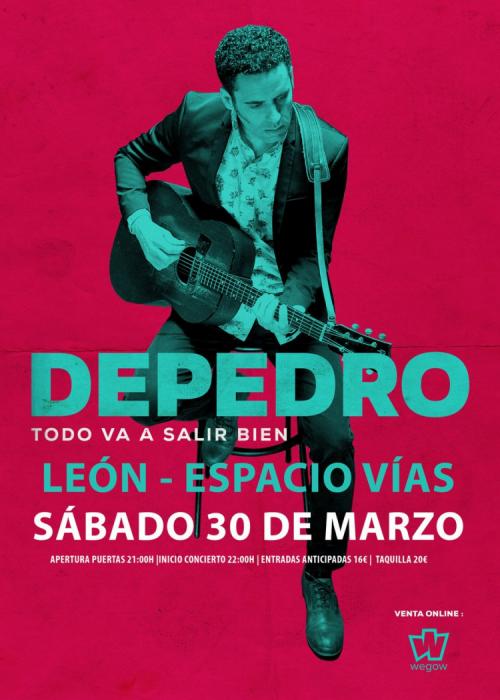 Cartel de Concierto de Depedro en León