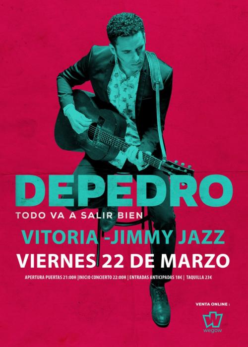 Cartel de Concierto de Depedro en Vitoria-Gasteiz