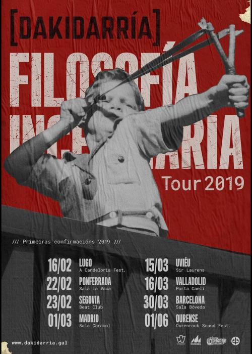 Cartel de Concierto de Dakidarría en Barcelona