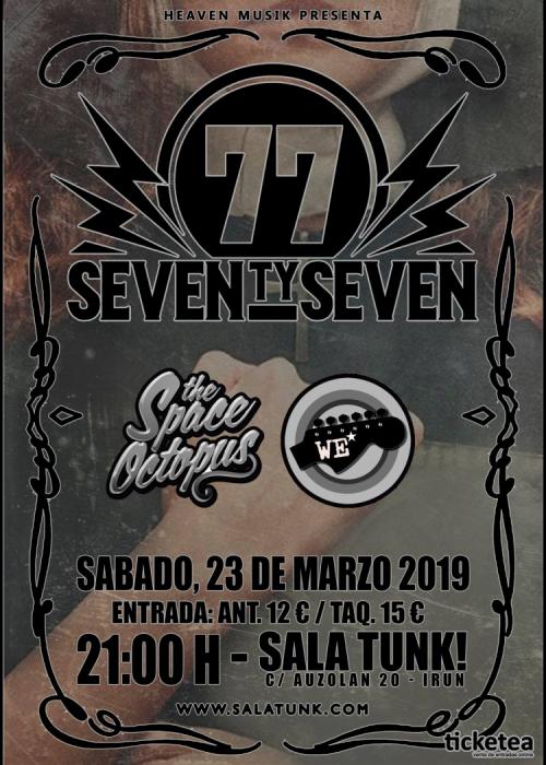 Concierto de Seventy Seven en Irun. Comprar Entradas.
