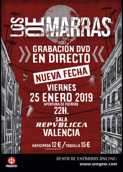 Cartel de Concierto de Los de Marras en Mislata
