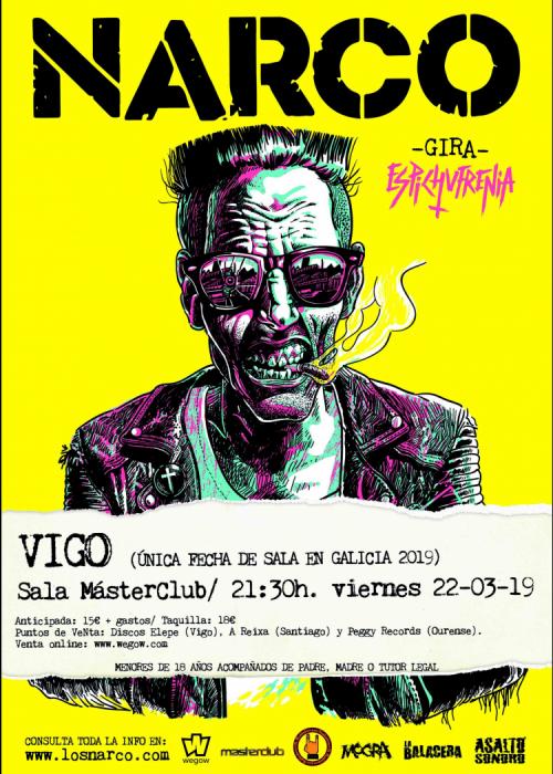Cartel de Concierto de Narco en Vigo