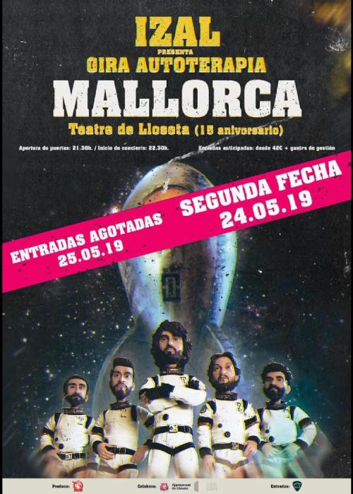 Cartel de Concierto de Izal en Lloseta