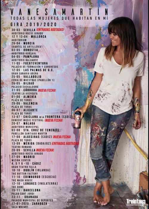 Cartel de Concierto de Vanesa Martín en Mérida