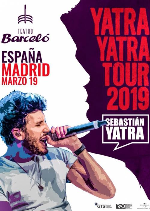 Cartel de Concierto de Sebastián Yatra en Madrid