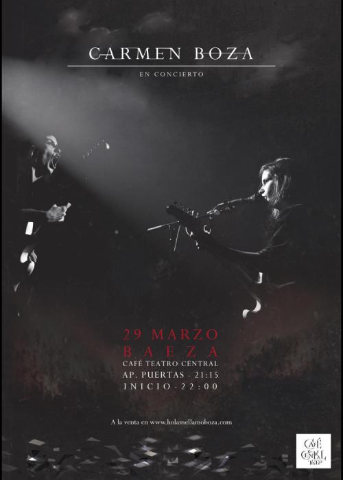 Cartel de Concierto de Carmen Boza en Burgos