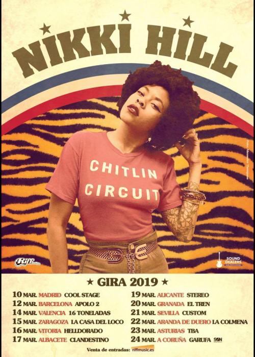 Cartel de Concierto de Nikki Hill en Barcelona