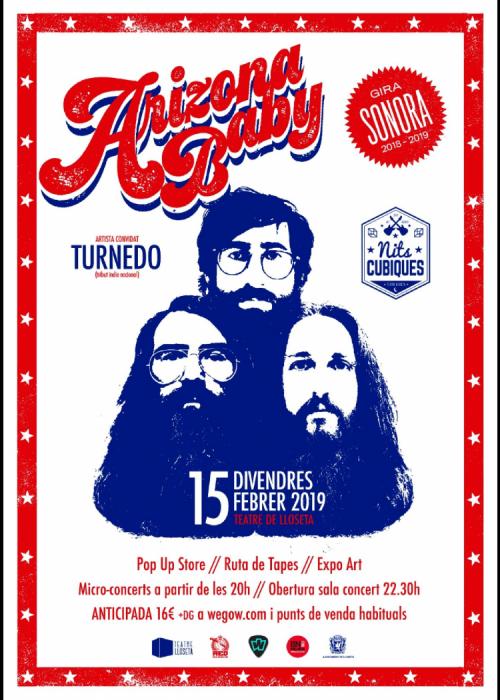 Cartel de Concierto de Arizona Baby en Lloseta