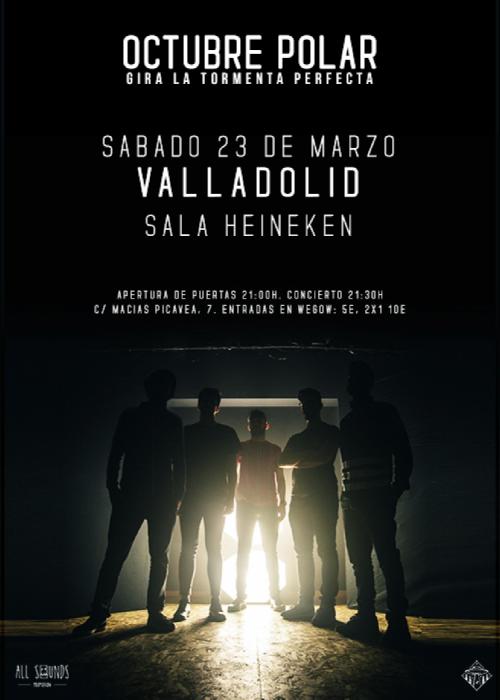 Cartel de Concierto de Octubre Polar en Valladolid