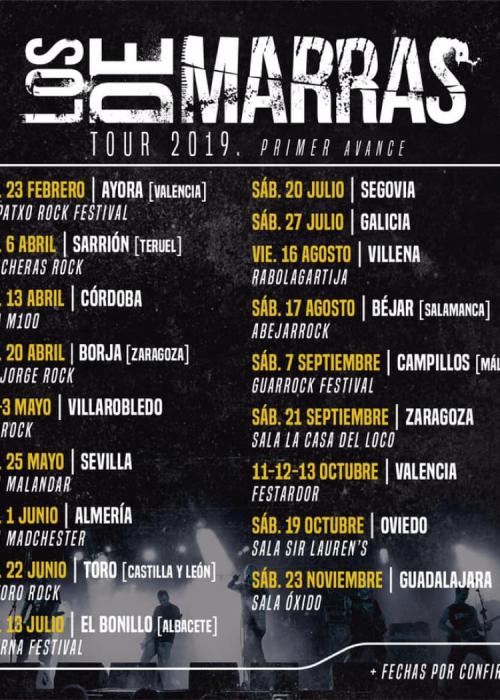 Cartel de Concierto de Los de Marras en Sevilla
