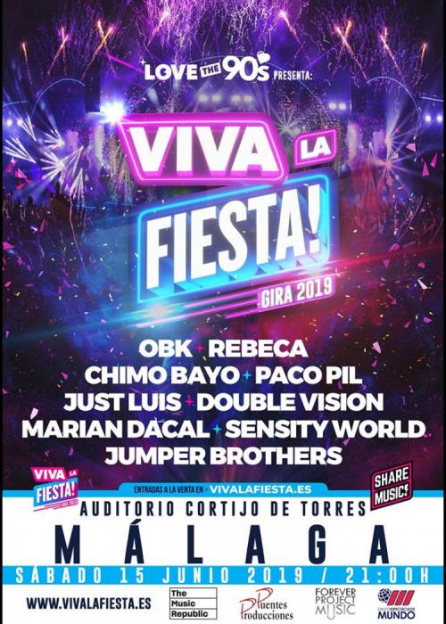 Cartel de ¡Viva la fiesta! en Málaga
