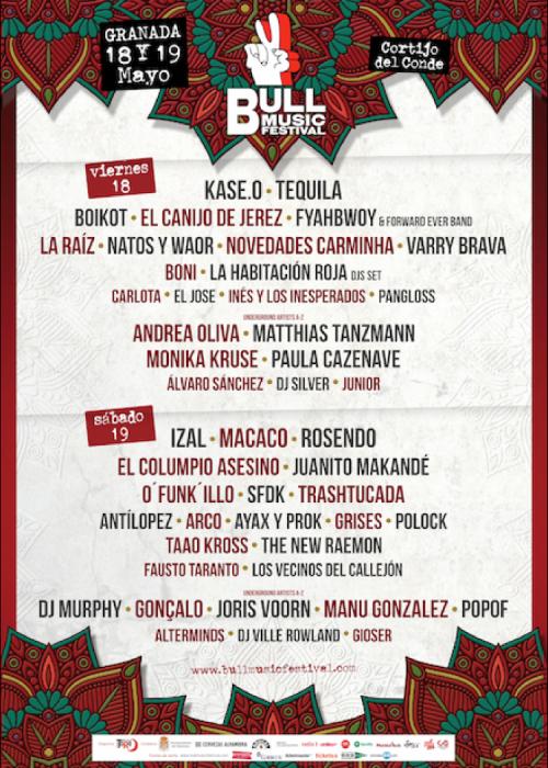 Cartel de Bull Music Festival 2018
