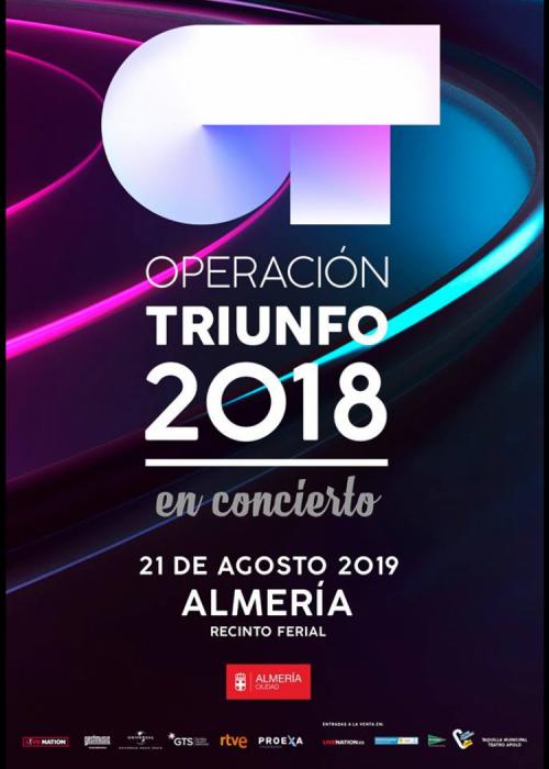Cartel de Concierto de Operación Triunfo en Almería