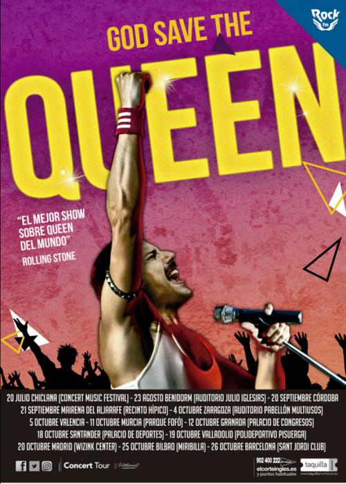 Cartel de Concierto de God Save The Queen en Mairena del Aljarafe