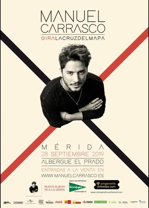 Cartel de Concierto de Manuel Carrasco en Mérida