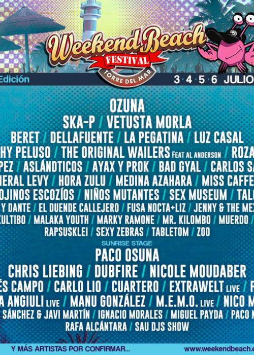 Cartel de Weekend Beach Festival 2019