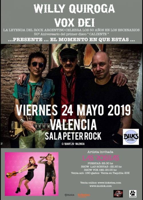 Cartel de Concierto de Vox Dei en Valencia