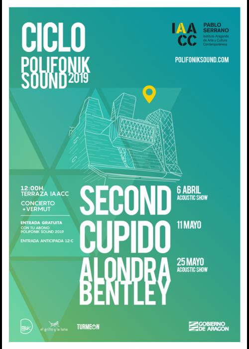 Cartel de Concierto de Second en Zaragoza