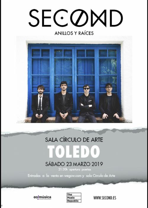 Cartel de Concierto de Second en Toledo