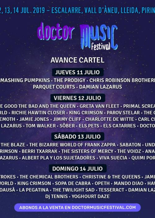 Cartel de Doctor Music Festival 2019 (Cancelado)