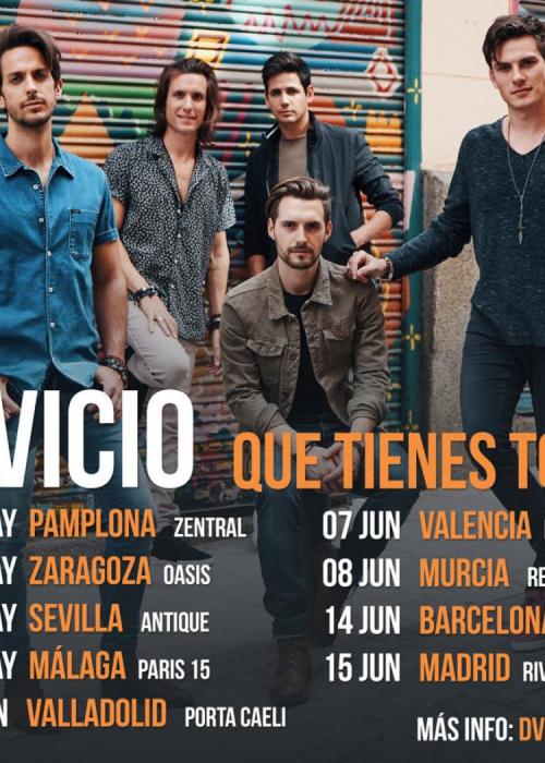 Cartel de Concierto de Dvicio en Zaragoza