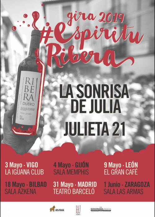 Cartel de Concierto de La Sonrisa de Julia + Julieta 21 en Madrid