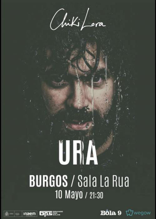Cartel de Concierto de Chiki Lora en Burgos