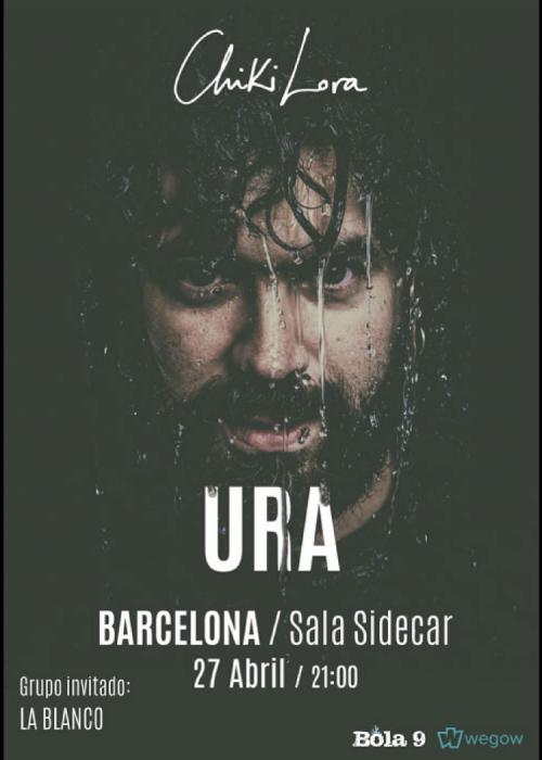 Cartel de Concierto de Chiki Lora en Barcelona