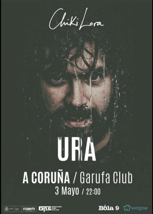 Cartel de Concierto de Chiki Lora en A Coruña
