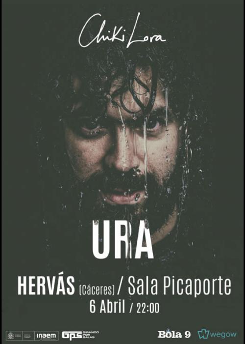 Cartel de Concierto de Chiki Lora en Hervás