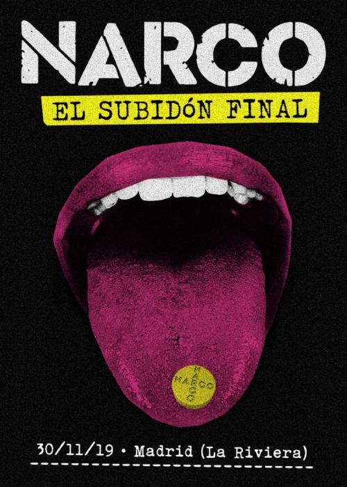 Cartel de Concierto de Narco en Madrid