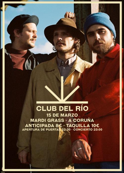 Cartel de Concierto de Club del Rio en A Coruña
